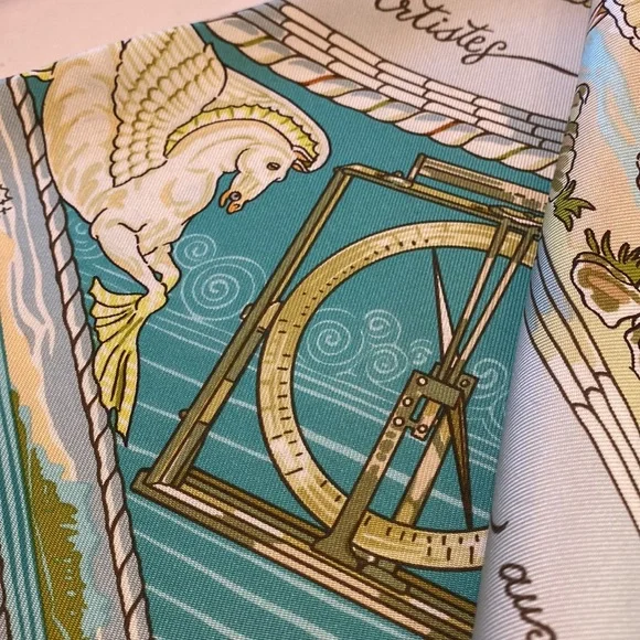 Celadon Hermes Scarf - Picture 5 of 8